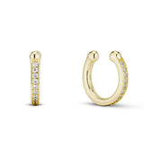 Cz Bezel Cuff Earring - Single
