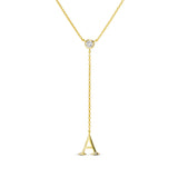 Lariat Letter Necklace