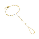 Multi Stone Hand Chain