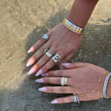 Cz Pave Puff Heart Ring