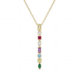 Birthstone Lariat Necklace