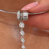 Cz Bezel Cuff Charm