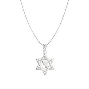 STAR OF DAVID + CHAI NECKLACE