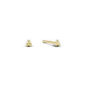 TINY TRIO STUD EARRING