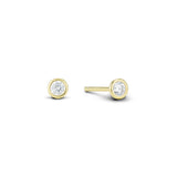 Cz Gold Stud Earring