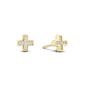 BABY CROSS EARRING