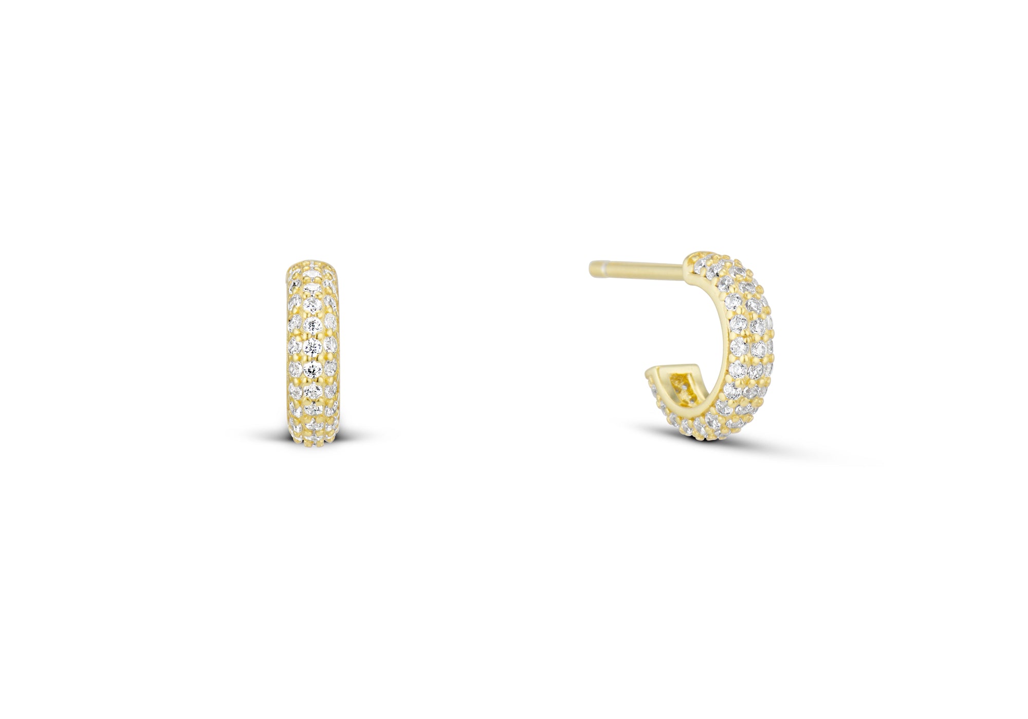 Mini Iced Pave Hoop Earring|EP Jewels