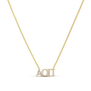 ΑΟΠ Alpha Omicron Pi Necklace