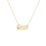 Sweetheart Script Nameplate