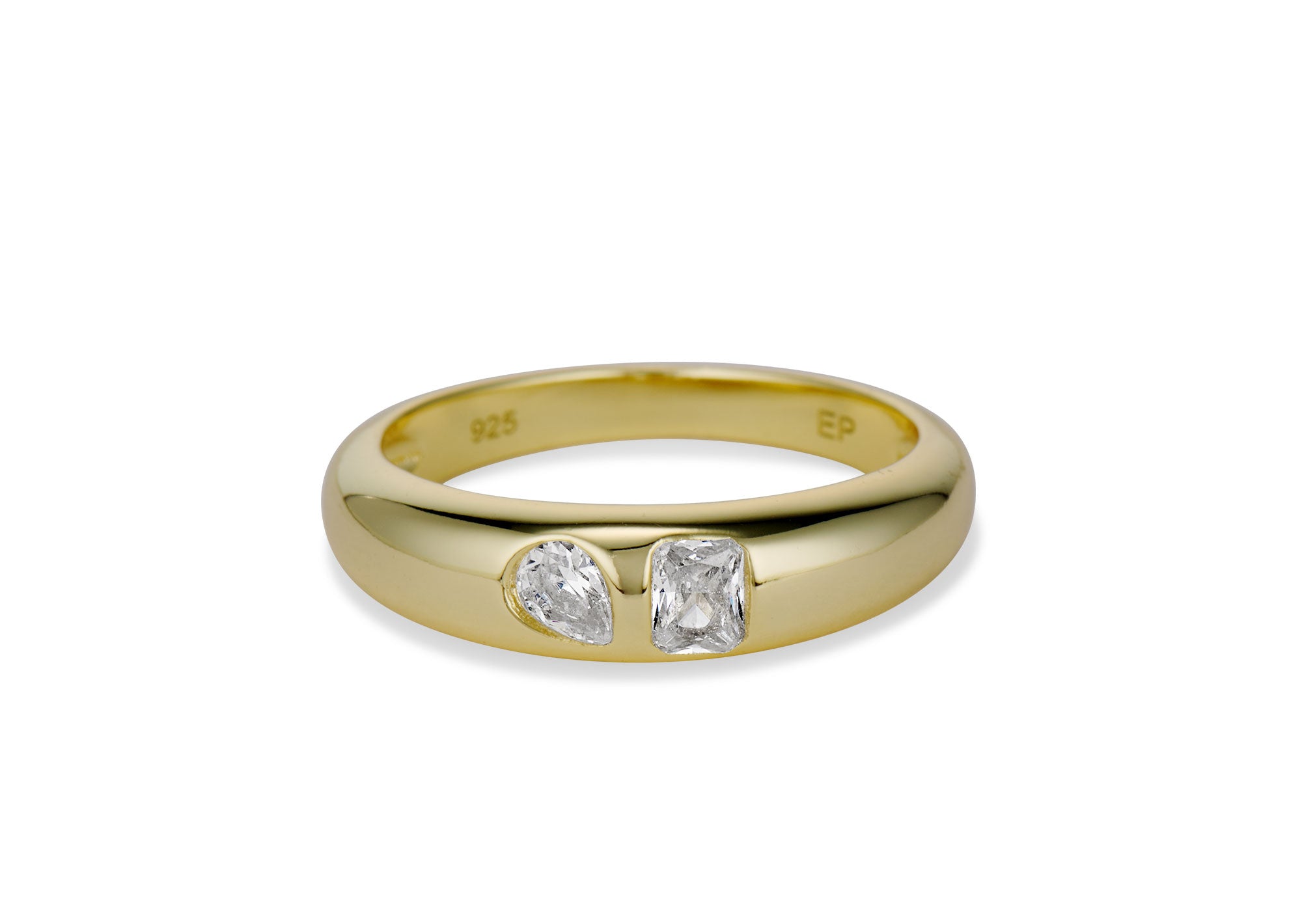 メル20450ページ　ツインパールリング Pearl Leaf Ring Set | Nature-Inspired Bridal Elegance
