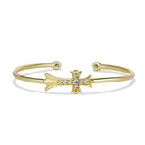 Royal Cross Cuff Bracelet