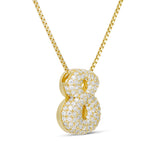 Iced Medium Jumbo Number Necklace