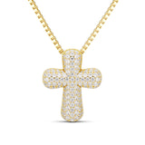 Iced Jumbo Cross Necklace