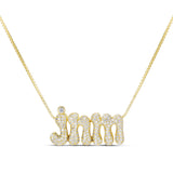 Iced Jumbo Initials Necklace
