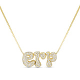 Iced Jumbo Initials Necklace