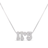 Iced Jumbo Initials Necklace