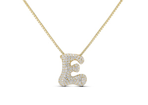 ICED MEDIUM JUMBO LETTER NECKLACE