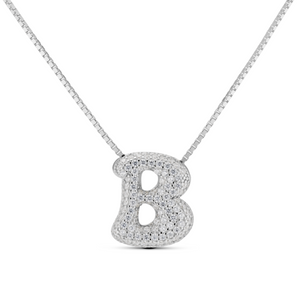 ICED JUMBO LETTER NECKLACE