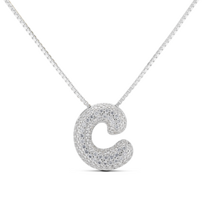 ICED JUMBO LETTER NECKLACE