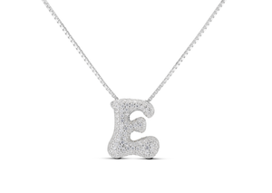 ICED JUMBO LETTER NECKLACE
