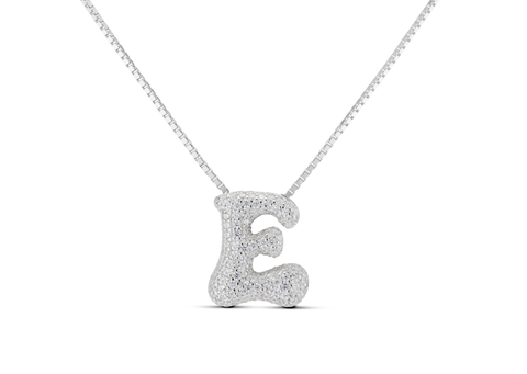 ICED JUMBO LETTER NECKLACE