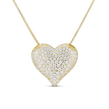Iced Jumbo Heart Necklace
