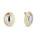 Oval Eclipse Two-tone Earring