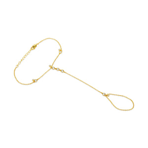 CZ DANGLE HAND CHAIN