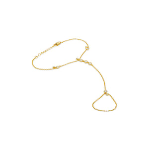 CZ DANGLE HAND CHAIN