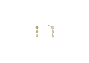 CZ BUBBLE DROP EARRING