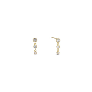 CZ BUBBLE DROP EARRING