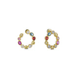 Birthstone Hoop Earring