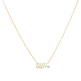 Classic Script Nameplate Necklace