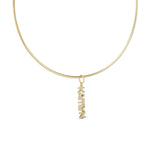 CZ Nameplate Cuff Charm
