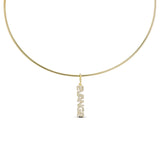 CZ Nameplate Cuff Charm