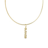 CZ Nameplate Cuff Charm