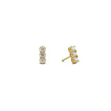 Cz Bar Stud Earring