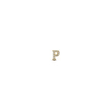 CZ Letter Earring - Single