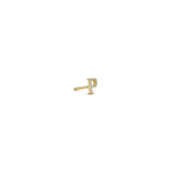 CZ Letter Earring - Single