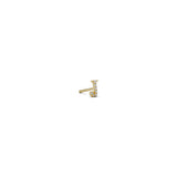 CZ Letter Earring - Single
