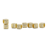 Dice Letter Cuff Charm