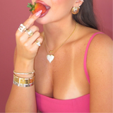 Oval Eclipse Two-tone Earring