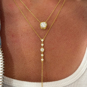 LARIAT DROP NECKLACE