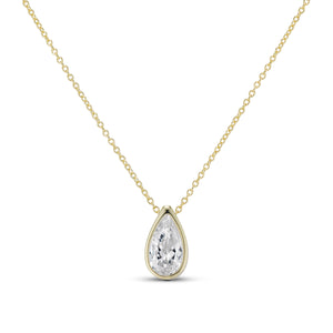 CZ TEARDROP NECKLACE