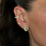 Two Tone Knot Earring