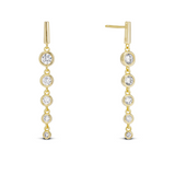 Multi-Drop Dangle Cz Earring