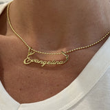 Signature Script Nameplate Charm