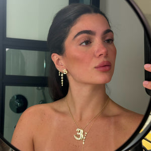 CZ BUBBLE DROP EARRING