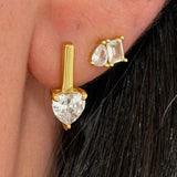 Heart Drop Earring