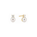 Cz Pearl Drop Earring